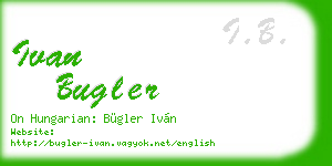 ivan bugler business card